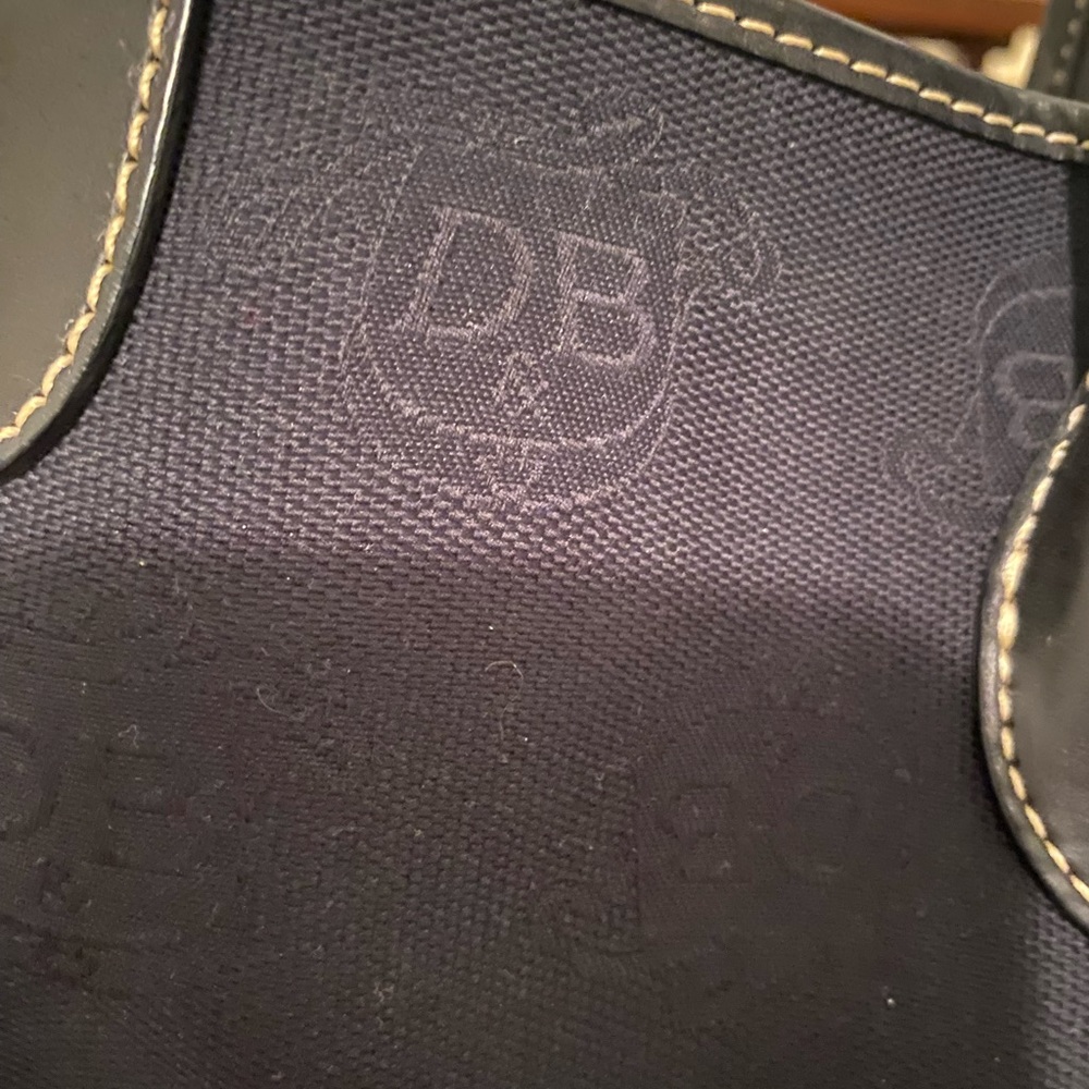 Dooney & Bourke Black Tote with Silver Hardware - Picture 12 of 14